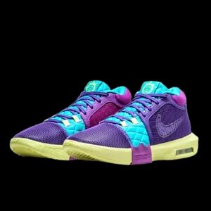 Nike Lebron Witness 8 Mens Field Purple Dusty Cactus Light Lemon